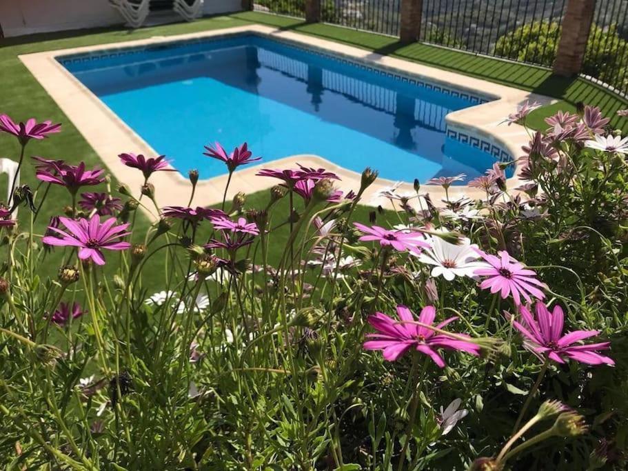 Villa En Frigiliana Con Piscina Y Jacuzzi Exterior foto